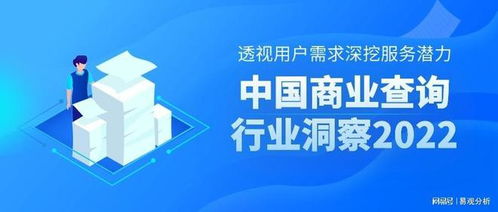 透视用户需求深挖服务潜力 2022中国商业查询行业洞察与思考